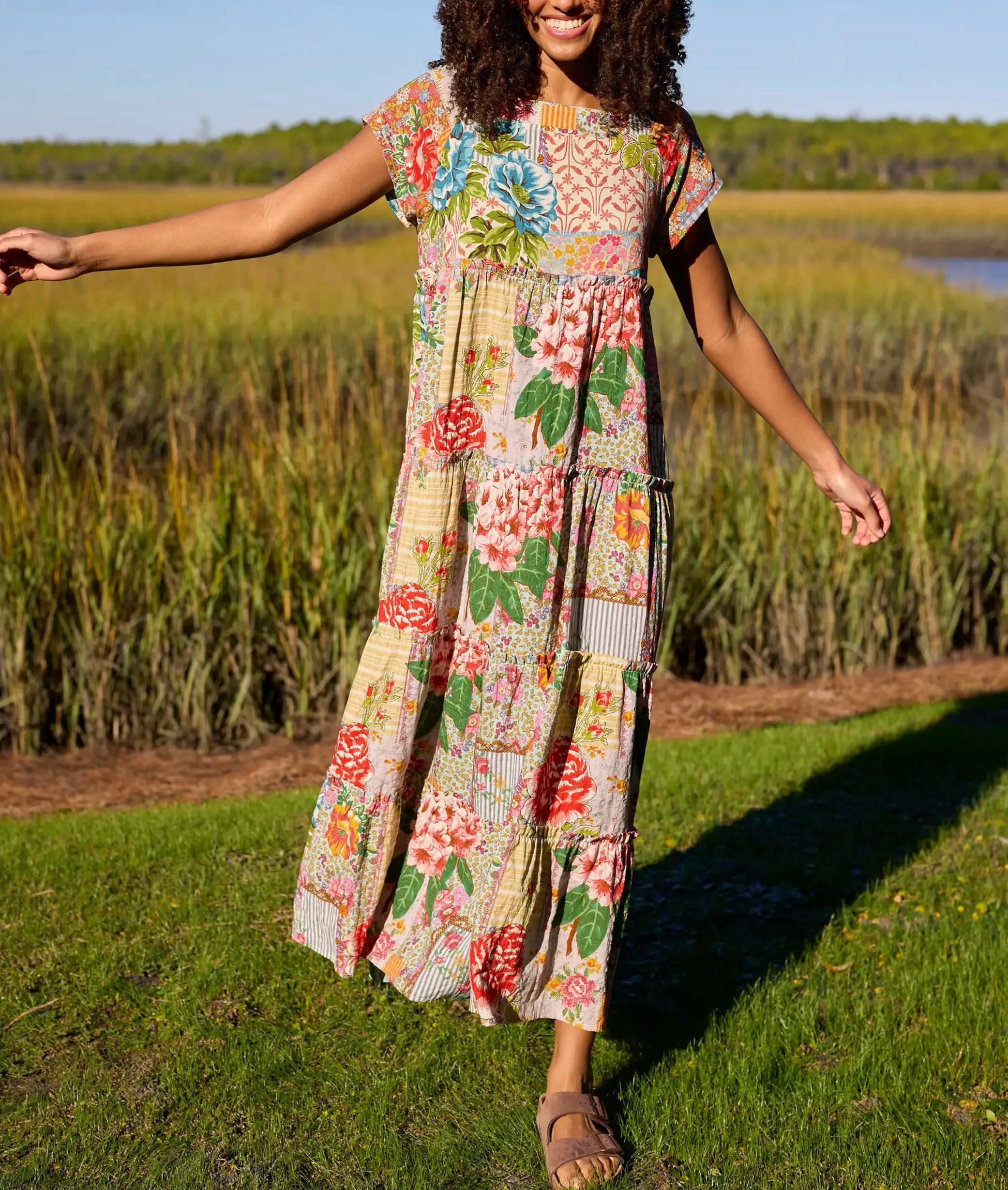 Berkley Maxi Dress - Vintage Treasure Pink