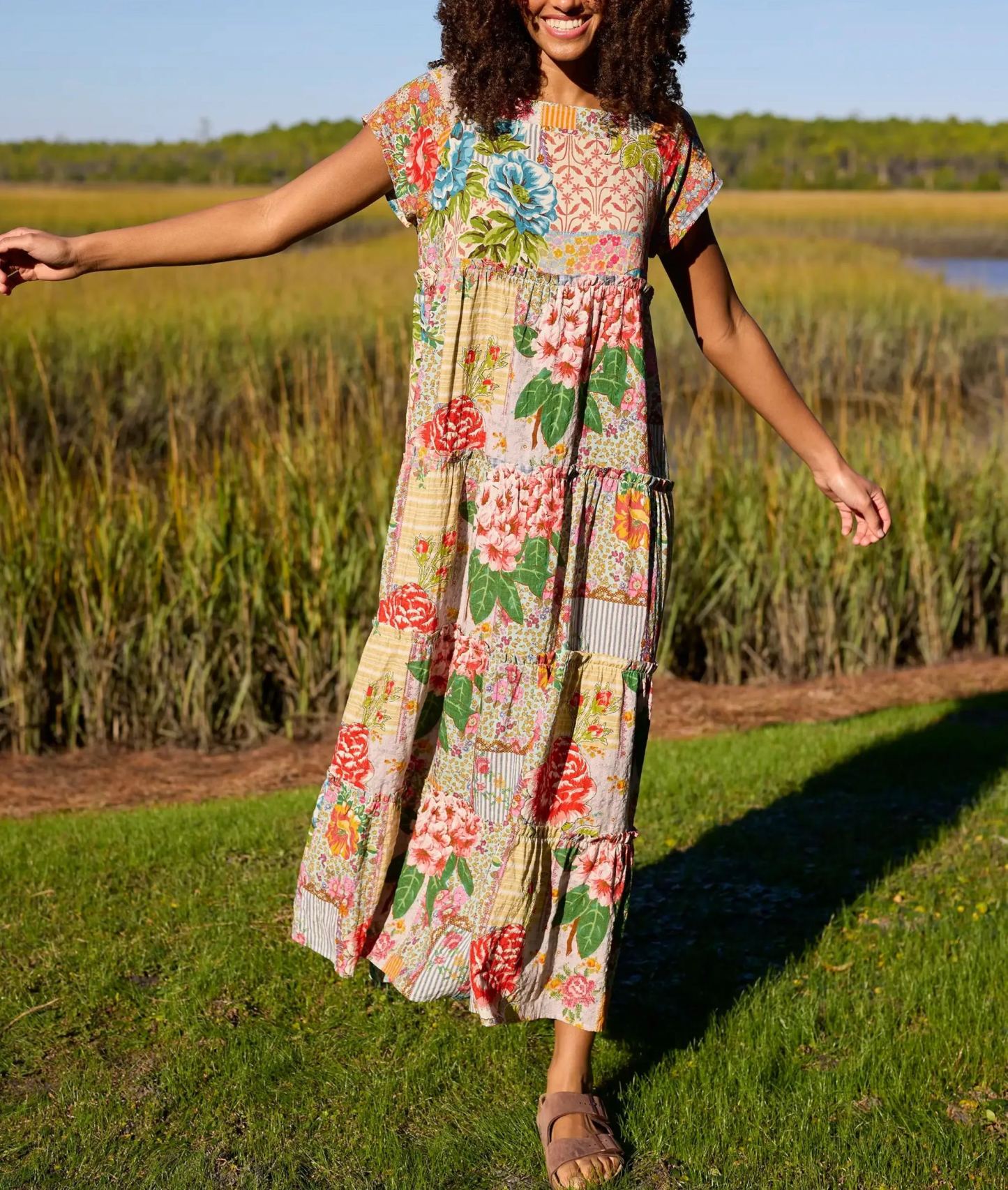 Berkley Maxi Dress - Vintage Treasure Pink