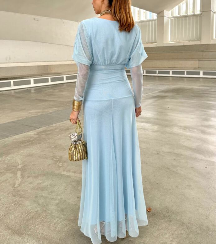 Light blue Sulanca dress