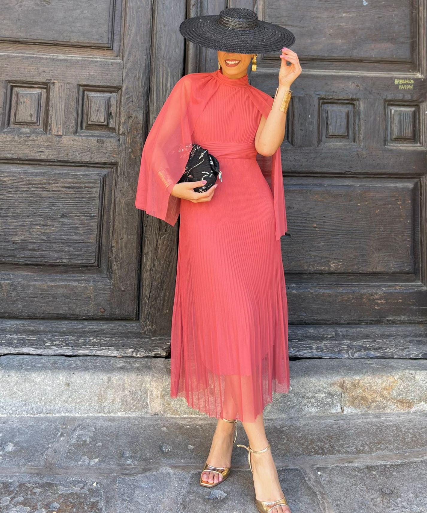 Salmon Romería Dress