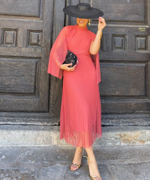 Salmon Romería Dress
