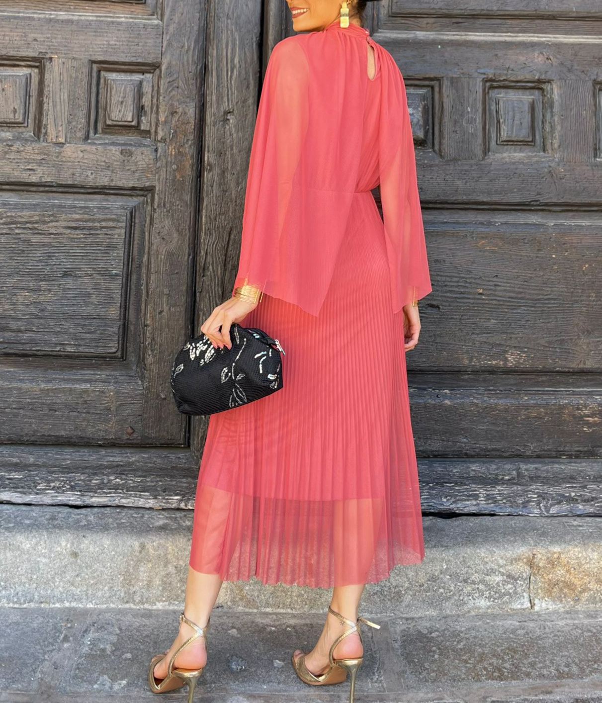 Salmon Romería Dress
