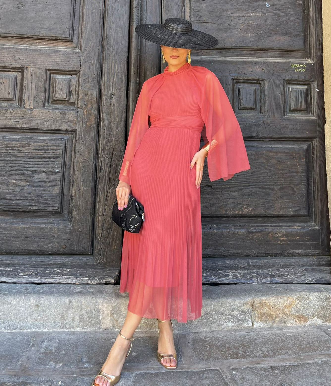 Salmon Romería Dress