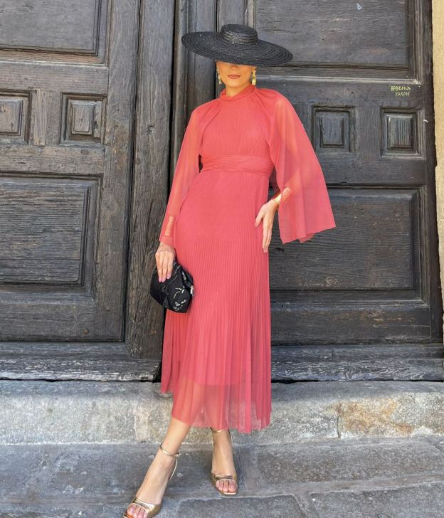 Salmon Romería Dress