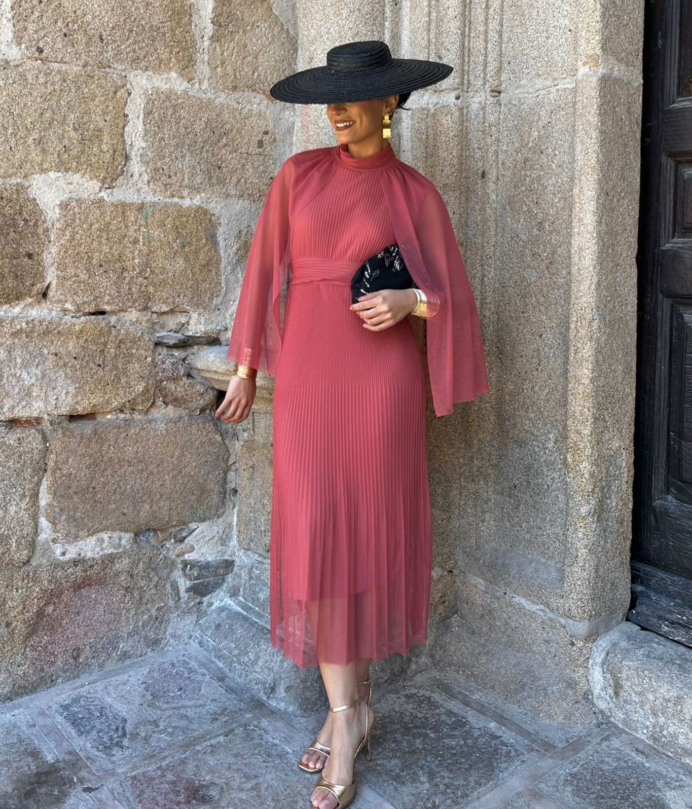 Salmon Romería Dress