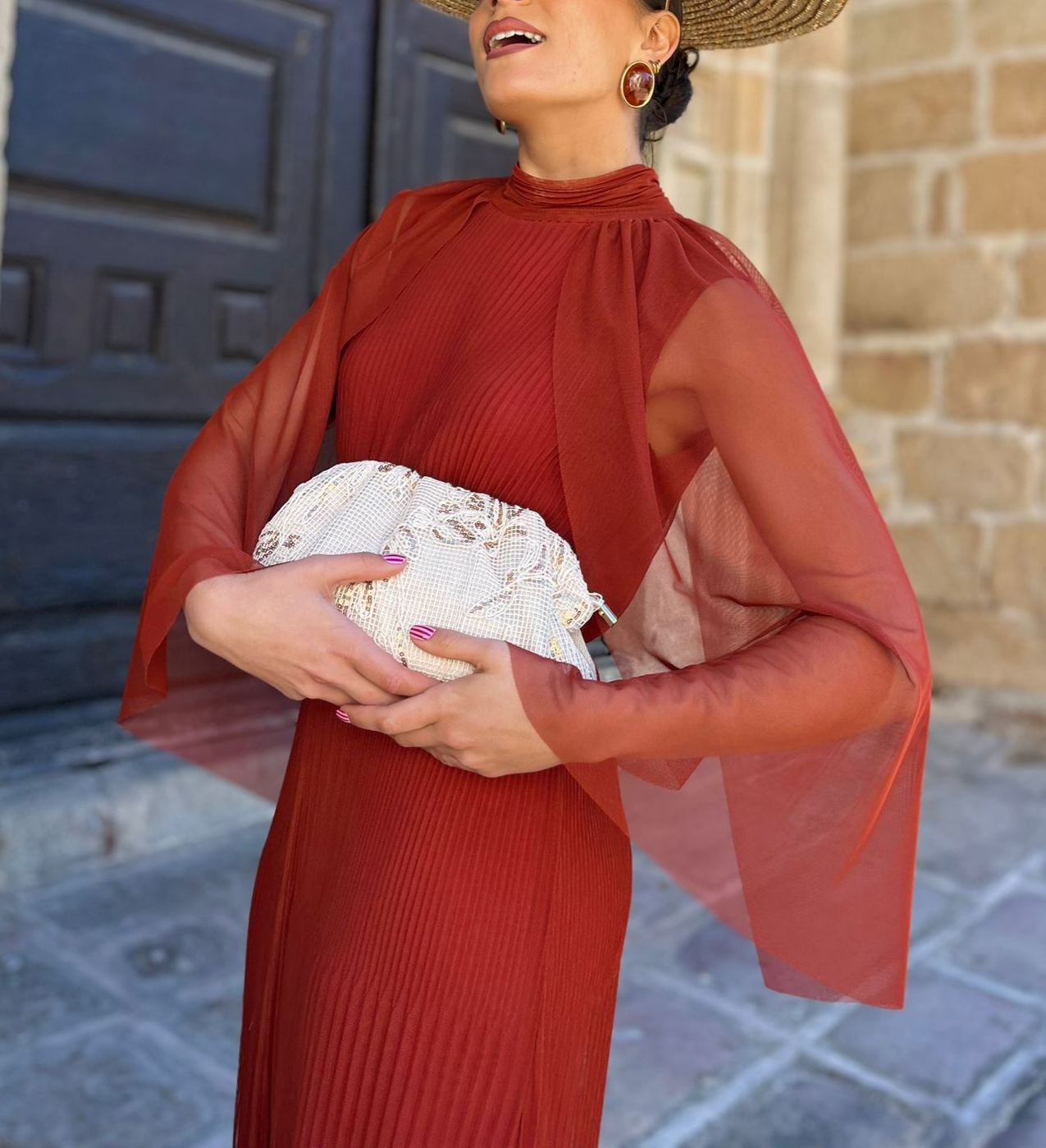 Terracotta Romería Dress