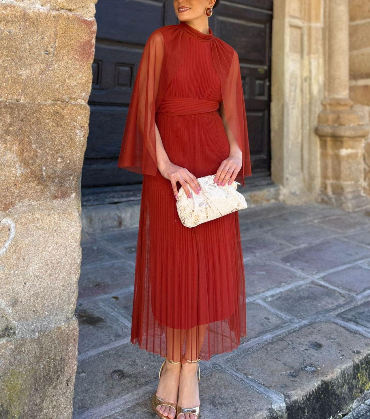 Terracotta Romería Dress