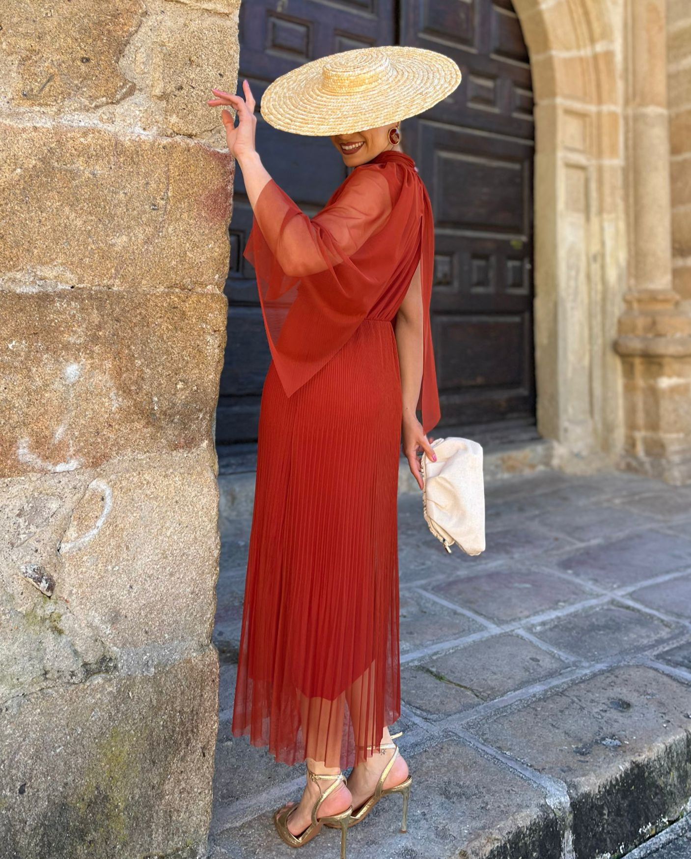 Terracotta Romería Dress