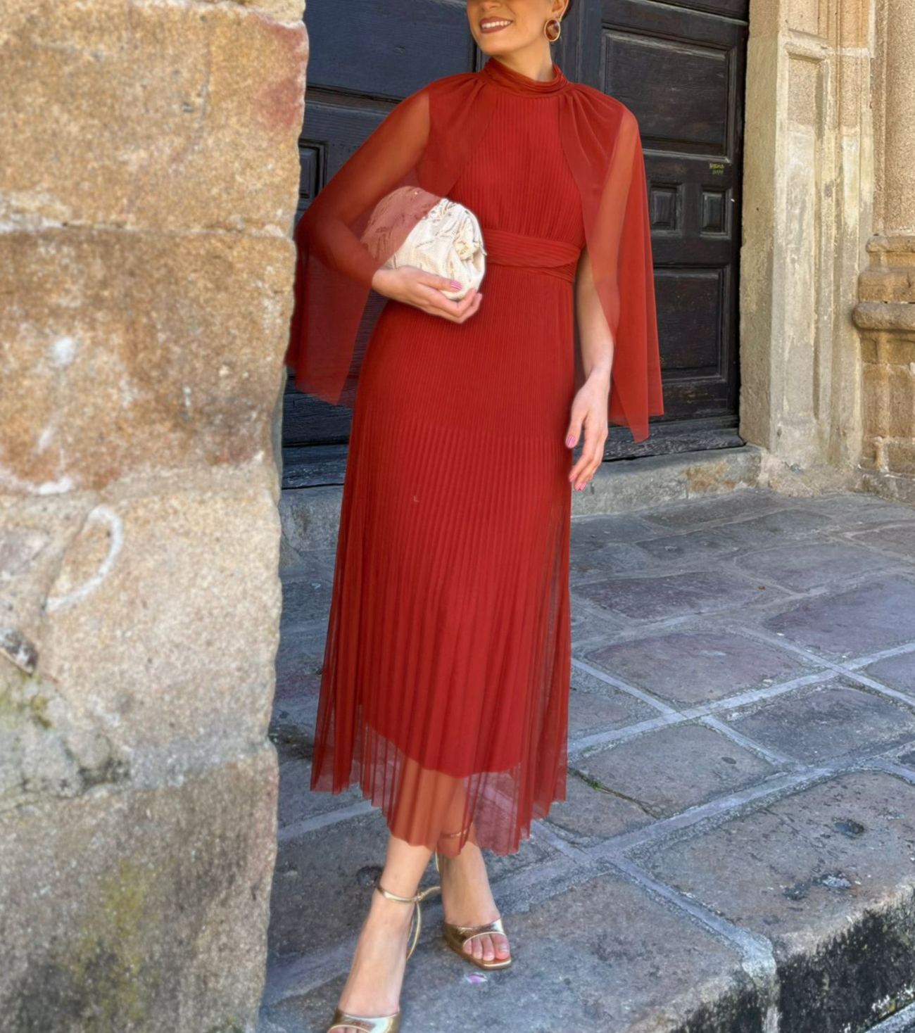 Terracotta Romería Dress
