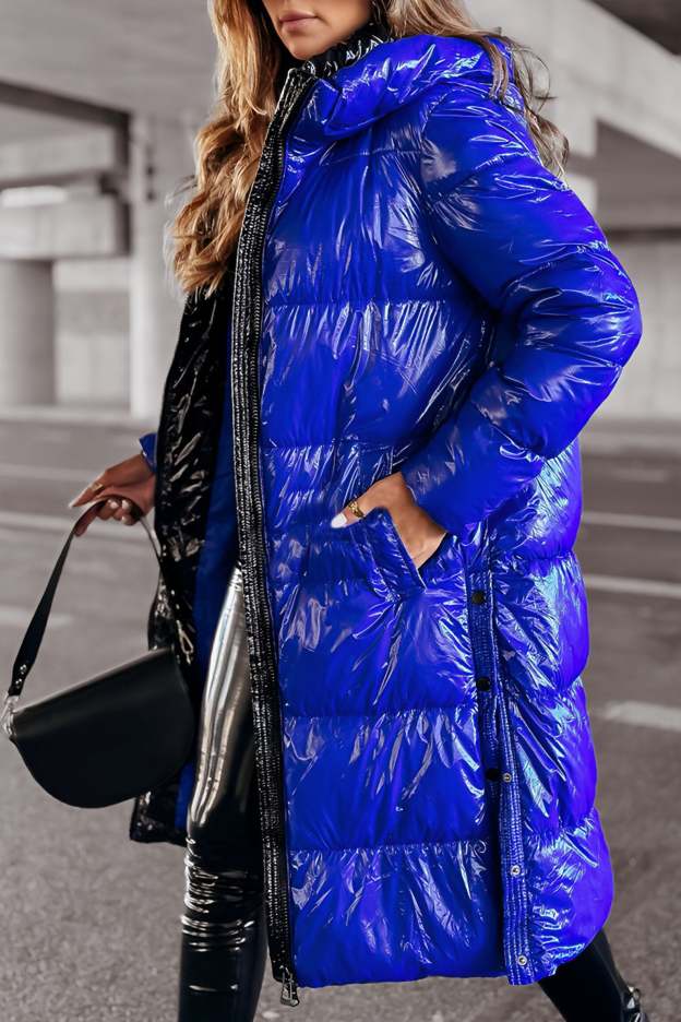 Women's Hooded Long Sleeve Casual Long Fashionable Cotton Coat