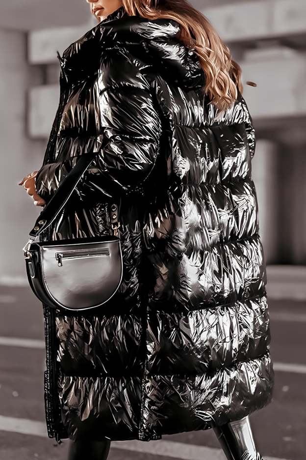 Women's Hooded Long Sleeve Casual Long Fashionable Cotton Coat