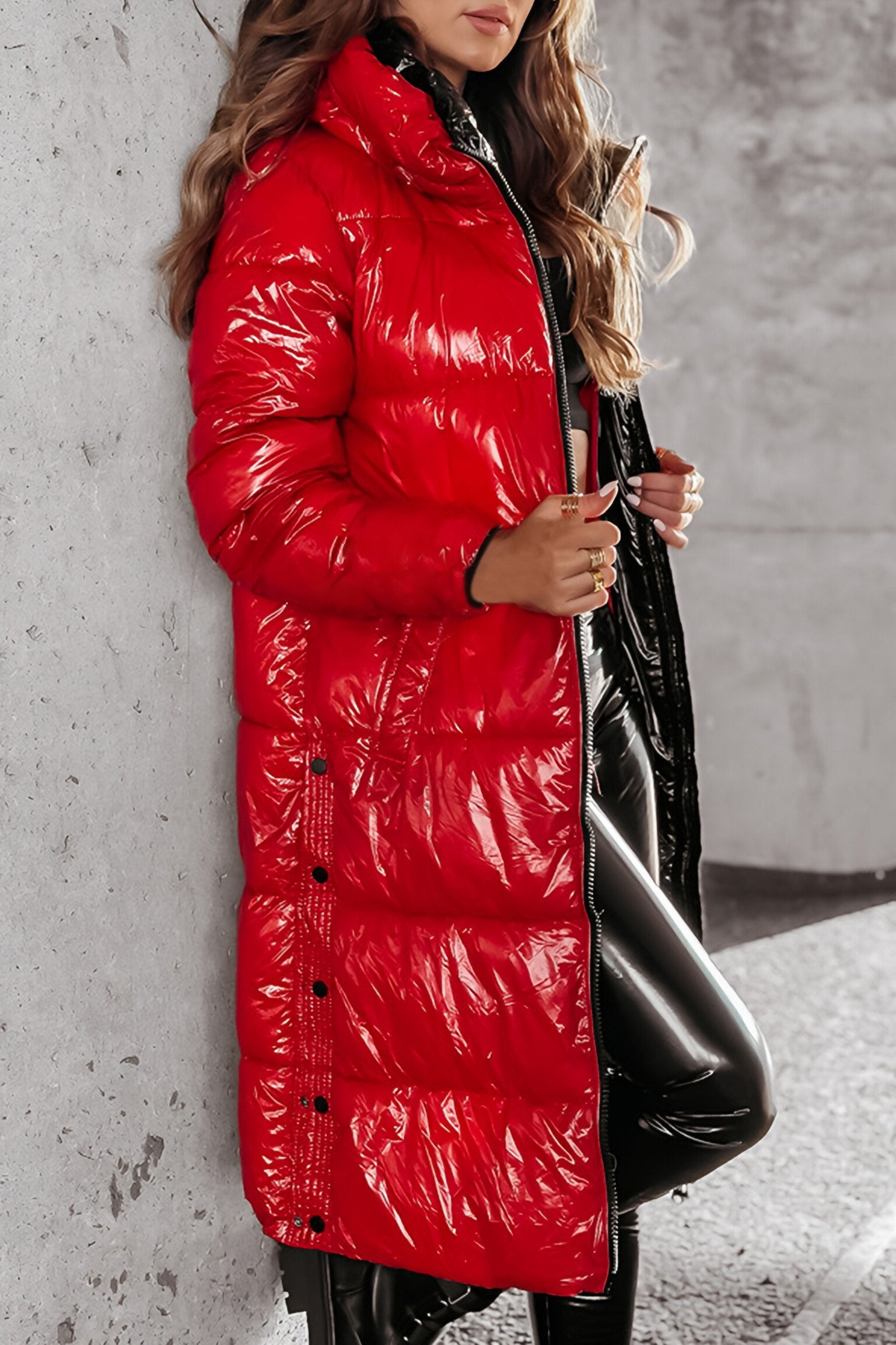 Women's Hooded Long Sleeve Casual Long Fashionable Cotton Coat