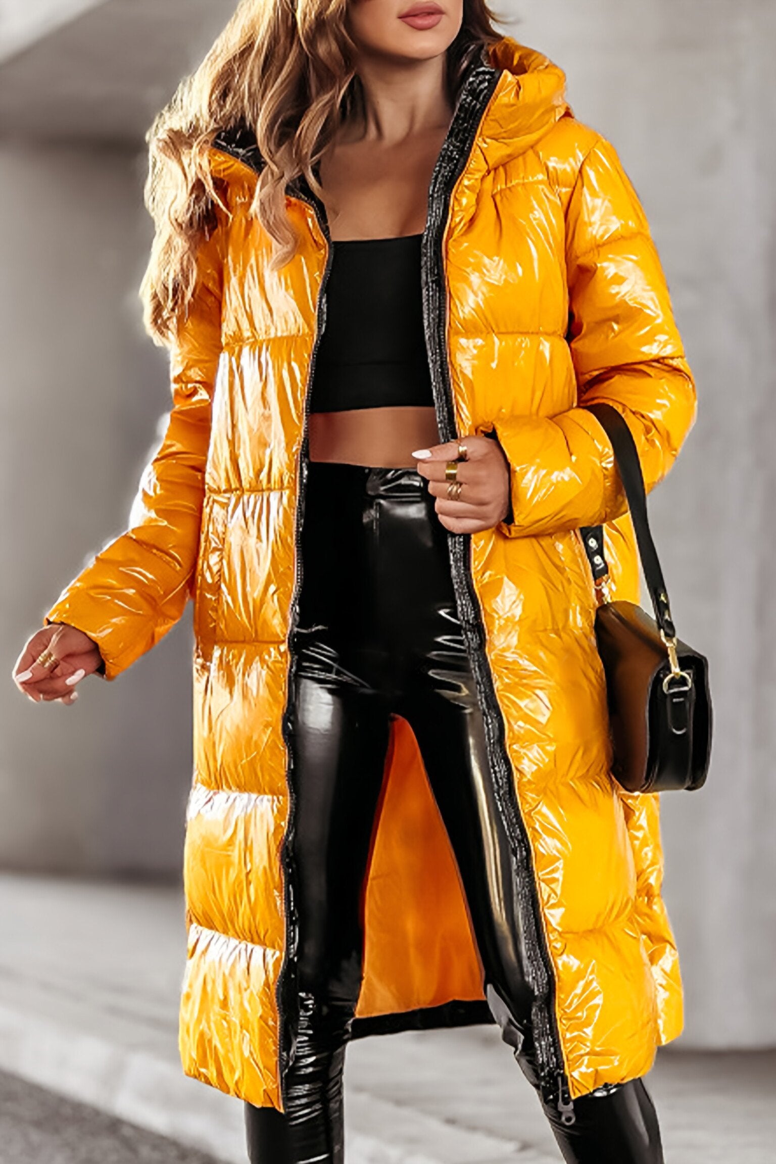 Women's Hooded Long Sleeve Casual Long Fashionable Cotton Coat