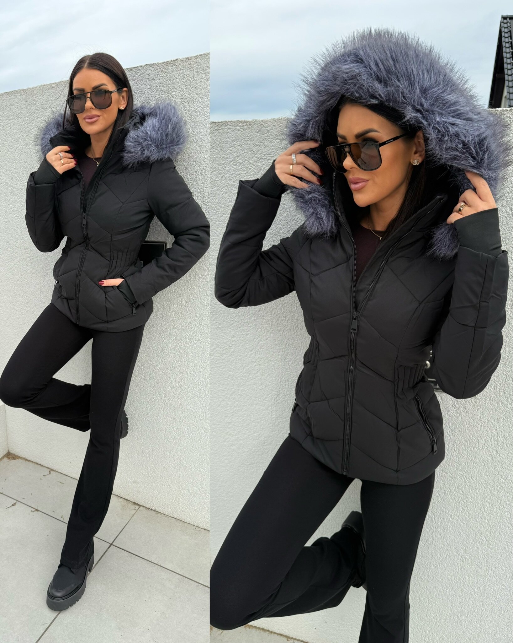 Gervais jacket quilted black