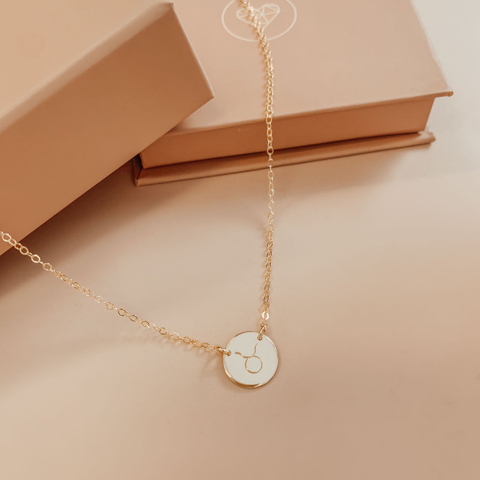 Star Sign Necklace • Medium Double Hole Pendant Necklace