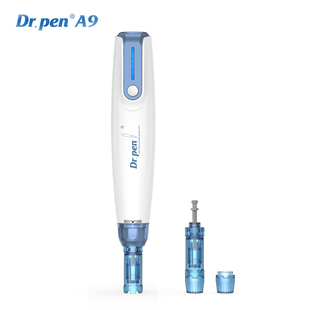 Dr.Pen A9 Microneedling Pen Kit Wireless Micro Needling Derma Pen for Face and Body 6 Speed Adajustable with 12 pin 24 pin 36 pin Nano Round Cartridges for Women and Men