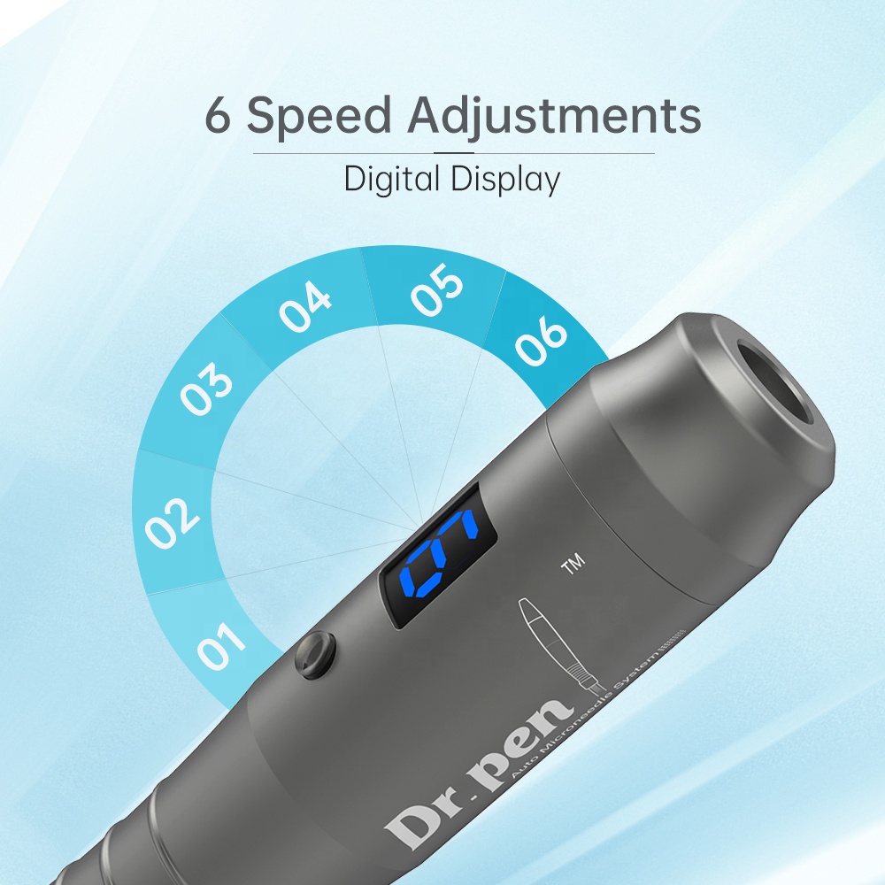 Dr Pen M8 Wireless Microneedling Pen Kit Including 12 Cartridges - Professional Microneedle Derma Roller Pen