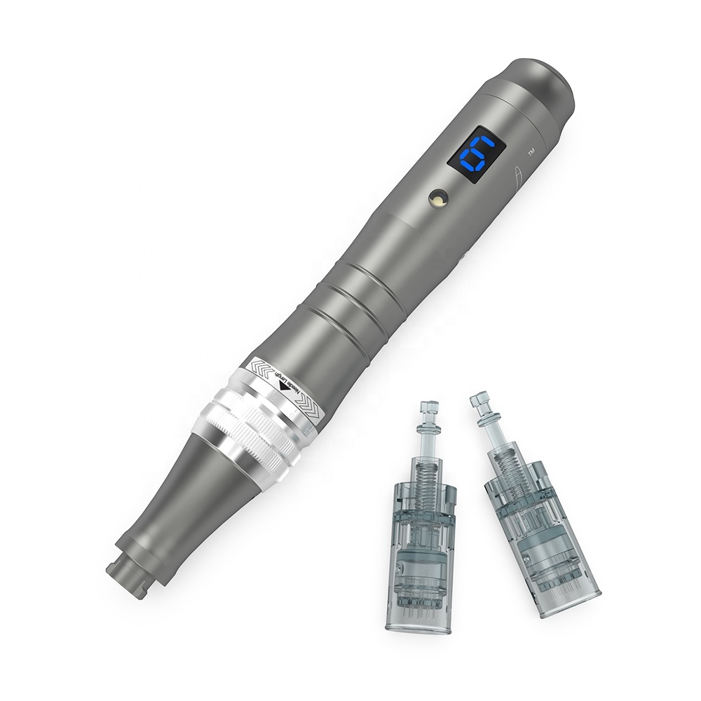 Dr Pen M8 Wireless Microneedling Pen Kit Including 12 Cartridges - Professional Microneedle Derma Roller Pen