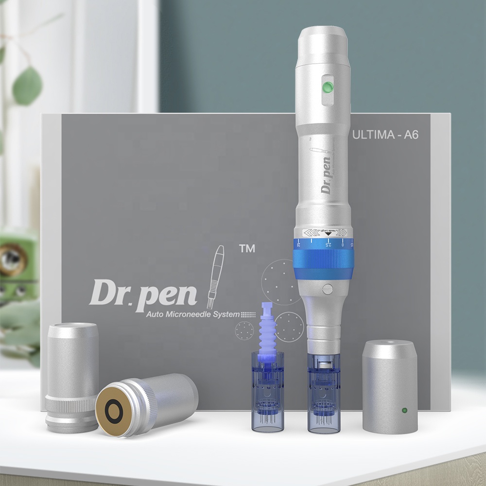 Dr.Pen A6 Professional Microneedling Pen with 12Pcs Cartridges Replacement Needles