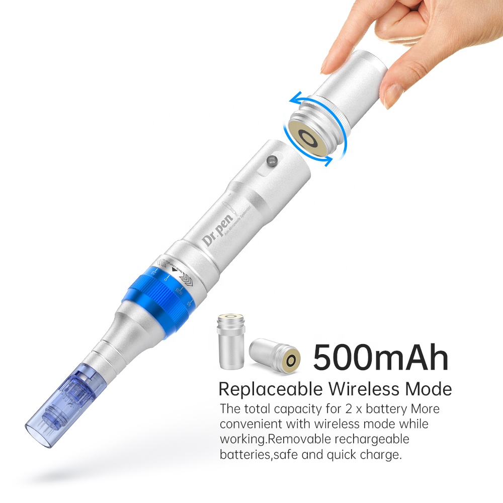Dr.Pen A6 Professional Microneedling Pen with 12Pcs Cartridges Replacement Needles