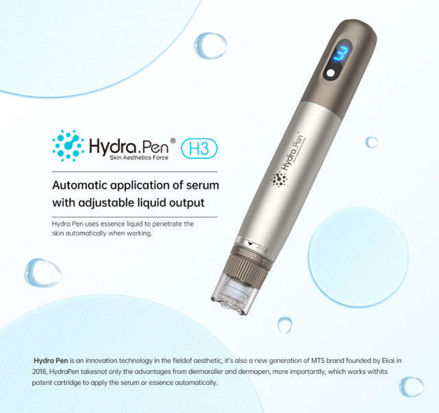 Dr. Pen Hydra H3 Pen All In One Microneedling Device-Giveaway 12 pcs Replacement Cartridges