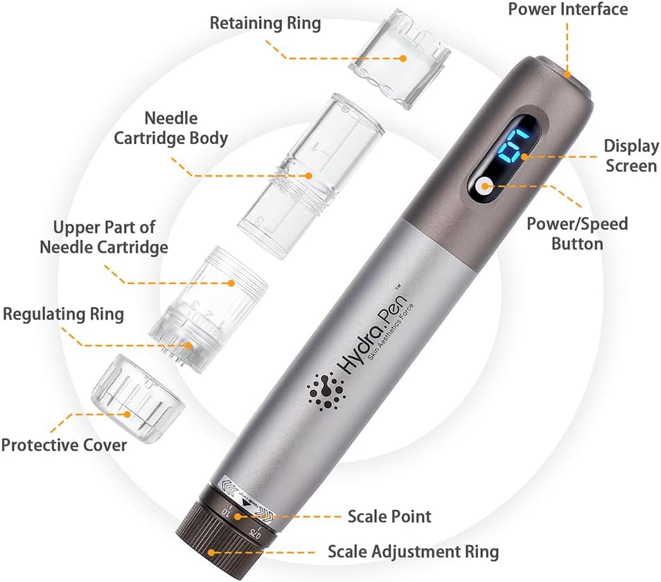 Dr. Pen Hydra H3 Pen All In One Microneedling Device-Giveaway 12 pcs Replacement Cartridges
