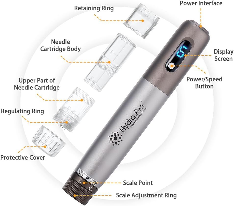 Dr. Pen Hydra H3 Pen All In One Microneedling Device-Giveaway 12 pcs Replacement Cartridges