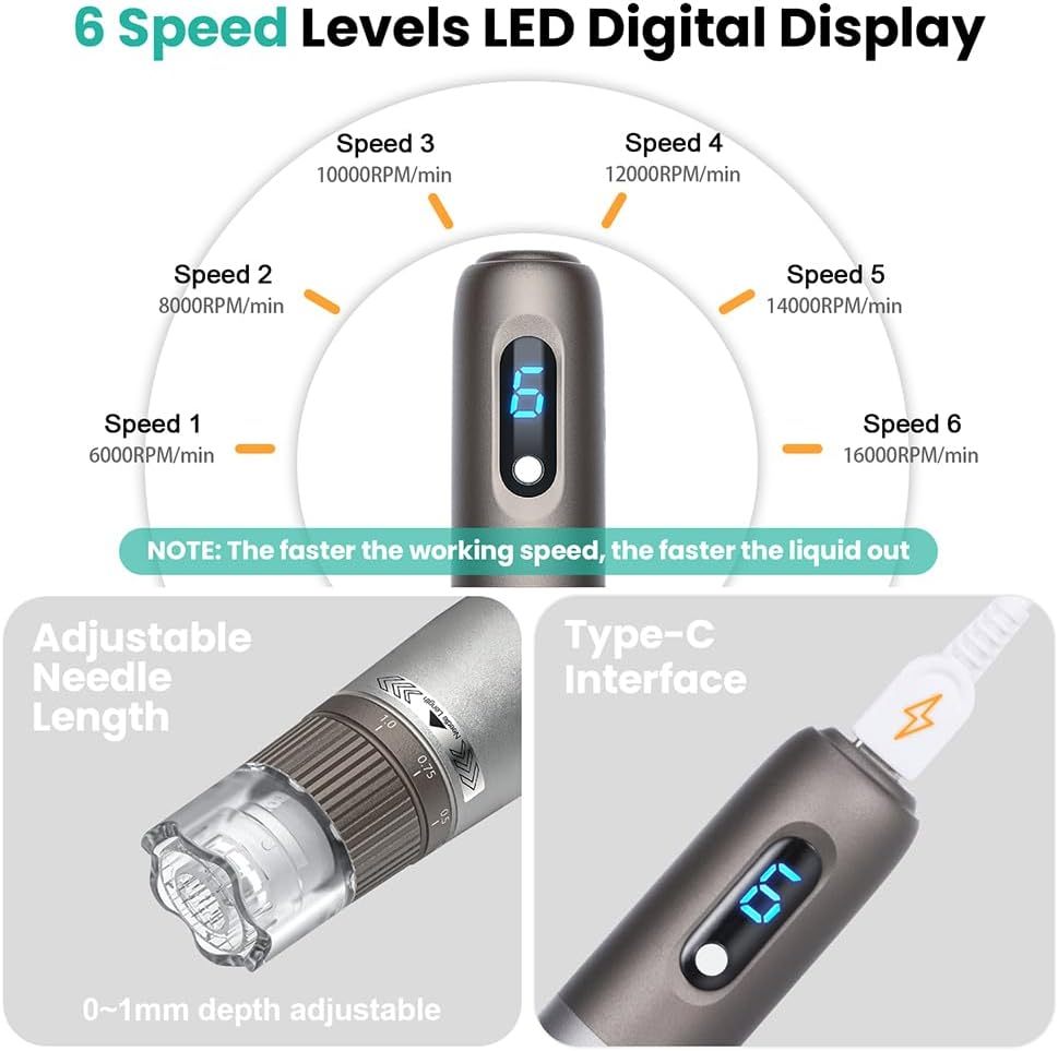 Dr. Pen Hydra H3 Pen All In One Microneedling Device-Giveaway 12 pcs Replacement Cartridges