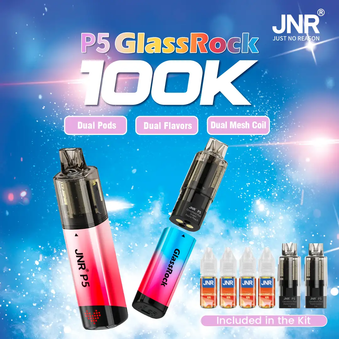 JNR - P5 GlassRock Kit - 100K Puffs - Vape Jetable - Disposable