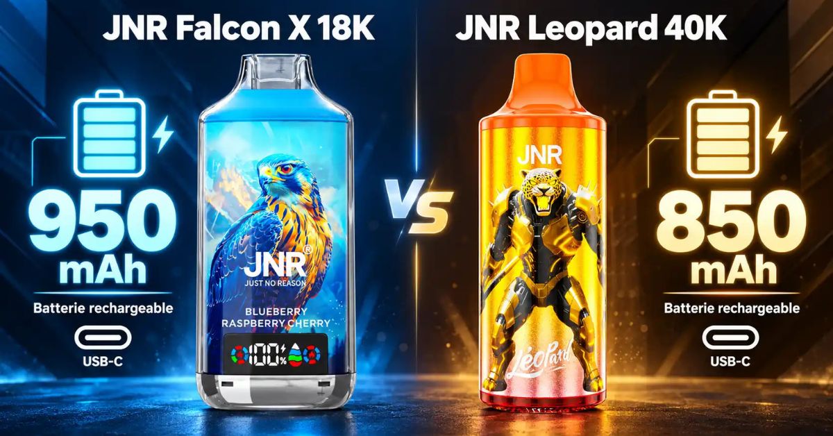 JNR Falcon X 18K vs JNR Leopard 40K : comparaison de l&rsquo;autonomie
