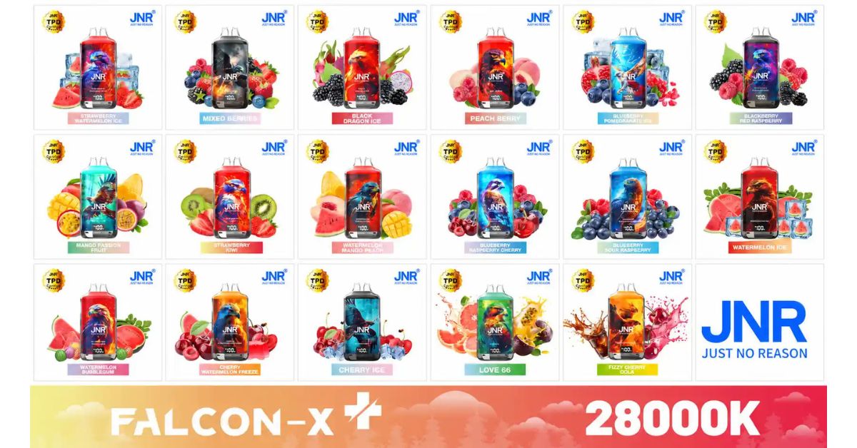 Quelles saveurs sont associ&eacute;es au JNR Falcon X Plus 28K ?