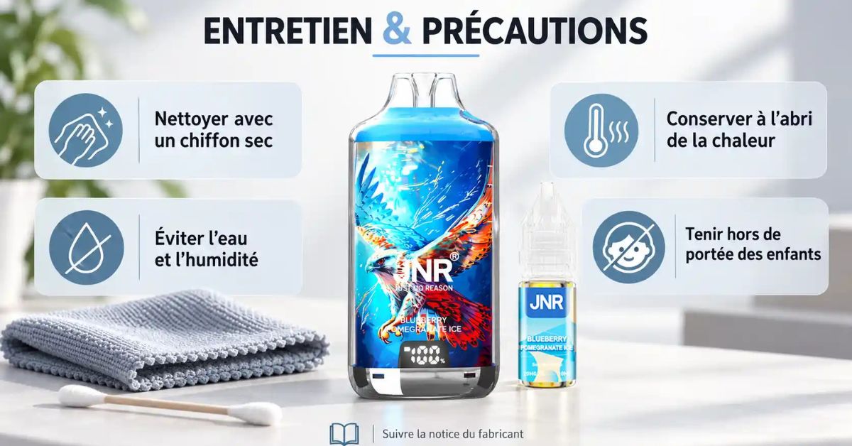 Entretien, conservation et pr&eacute;cautions d'utilisation