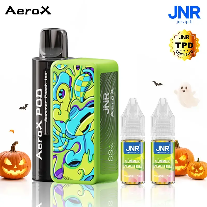 JNR AeroX 32000 Puffs - Kit Pod Remplissable et Rechargeable