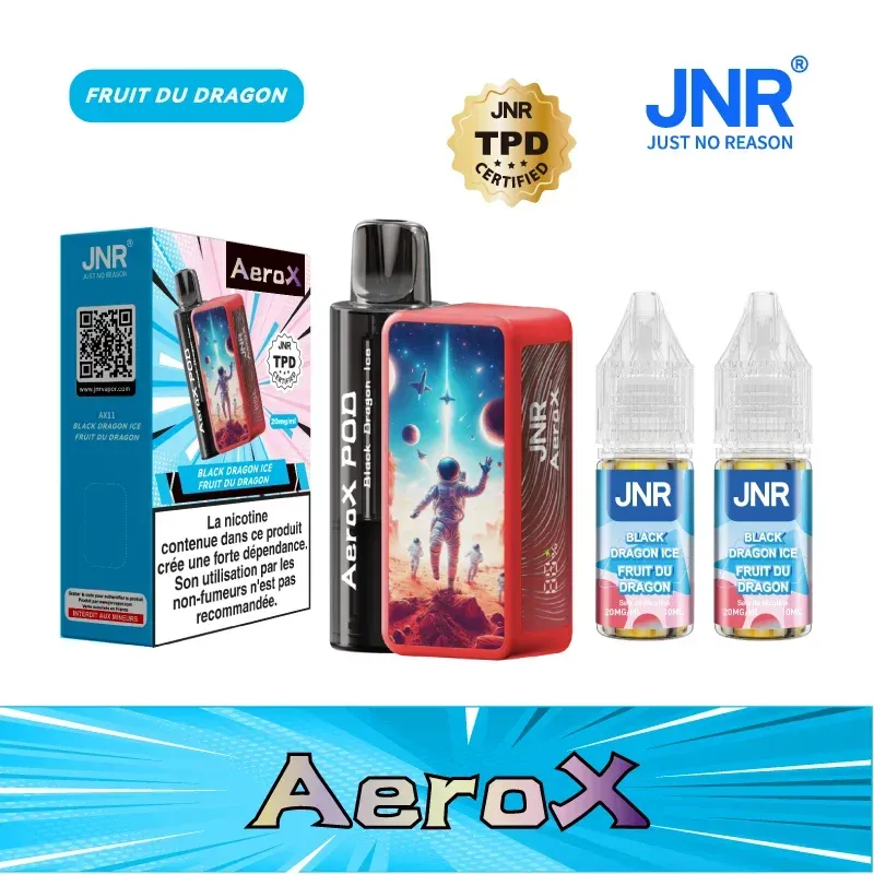 JNR AeroX 32000 Puffs - Kit Pod Remplissable et Rechargeable