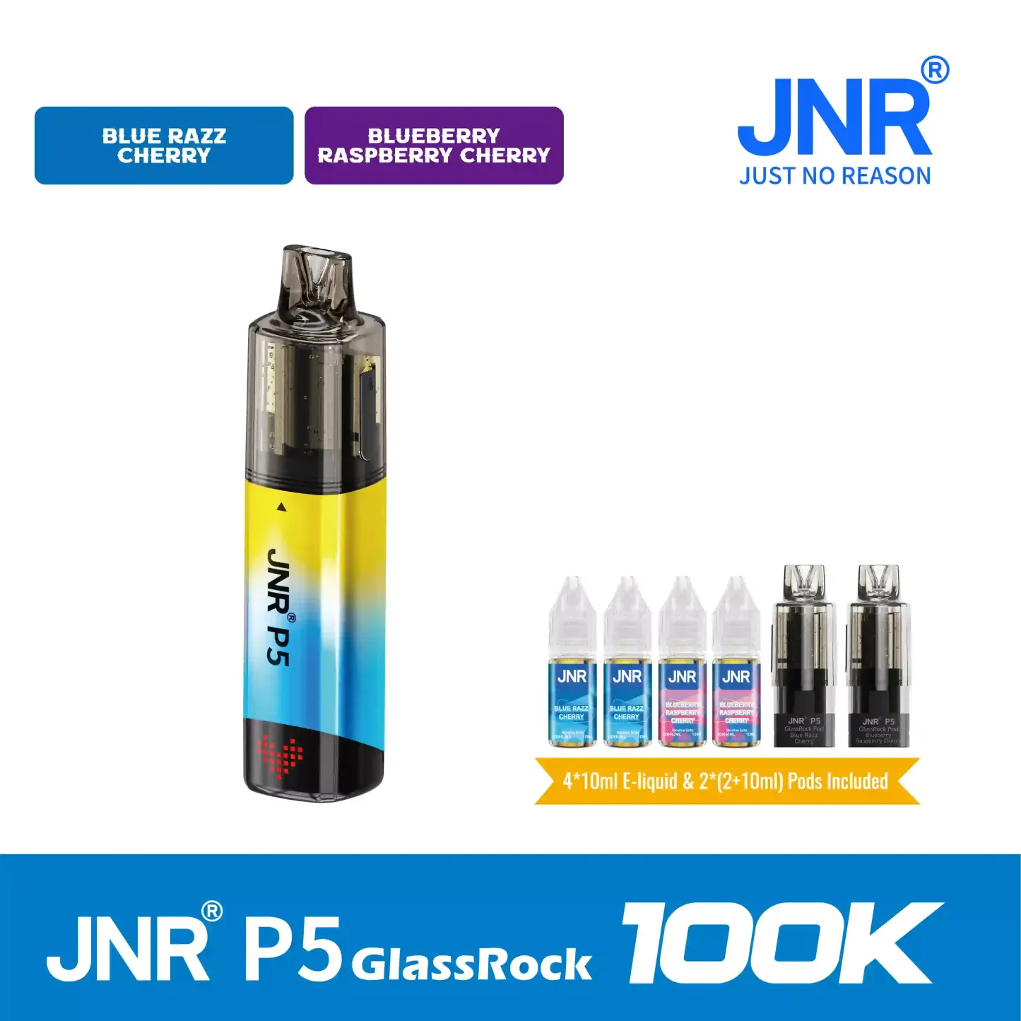 Puff JNR P5 GlassRock 100K | Puff 100K Jetable, Rechargeable | JNR Vip.fr