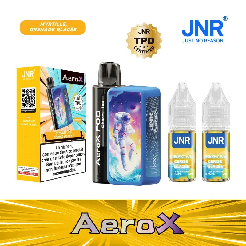 JNR AeroX 32000 Puffs - Kit Pod Remplissable et Rechargeable