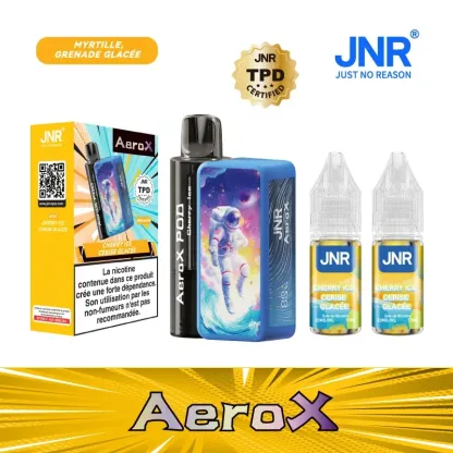 JNR AeroX 32000 Puffs - Kit Pod Remplissable et Rechargeable