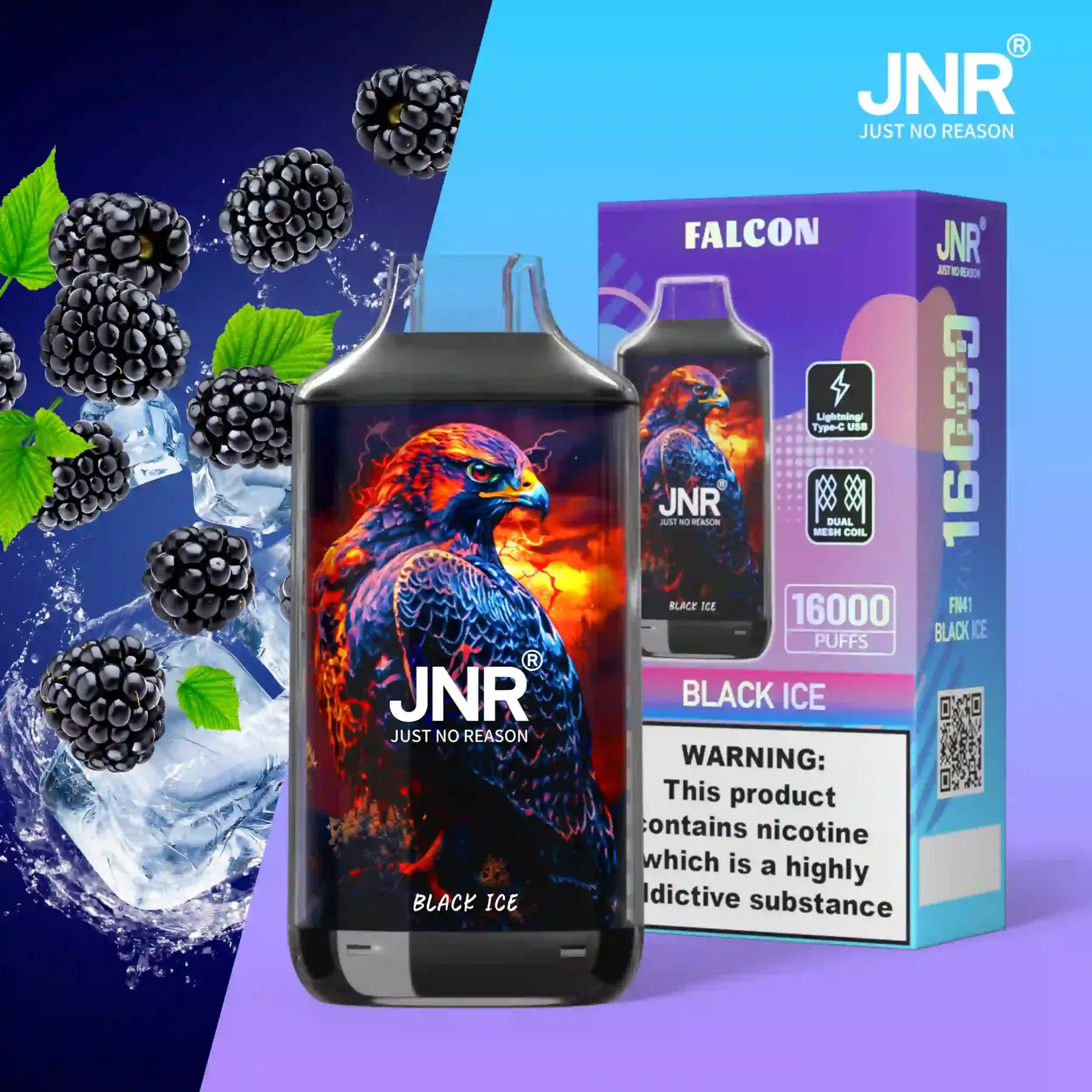 JNR - Falcon - 16K Puffs - Vape Jetable - Disposable