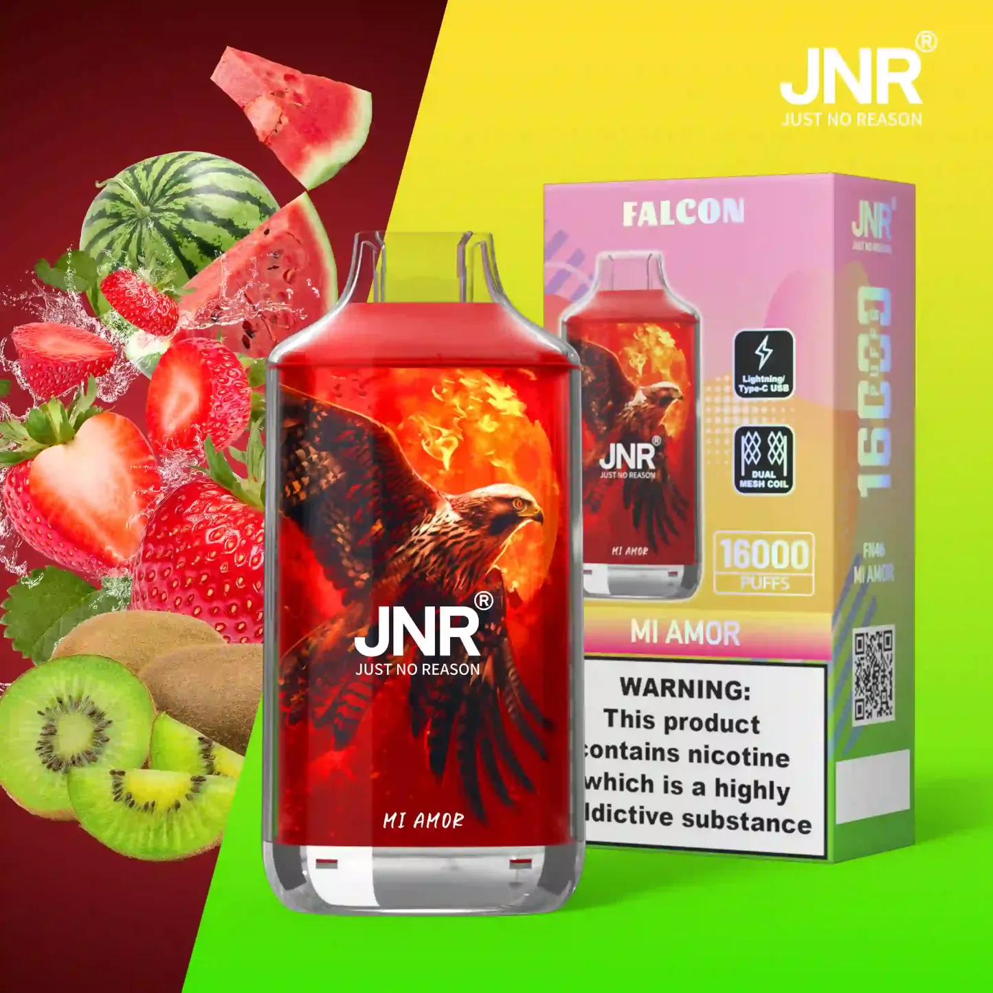 JNR - Falcon - 16K Puffs - Vape Jetable - Disposable