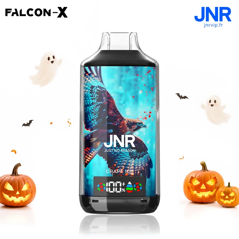 JNR Falcon X 18K - 18 000 Bouffées-Puff Rechargeable Écran LED
