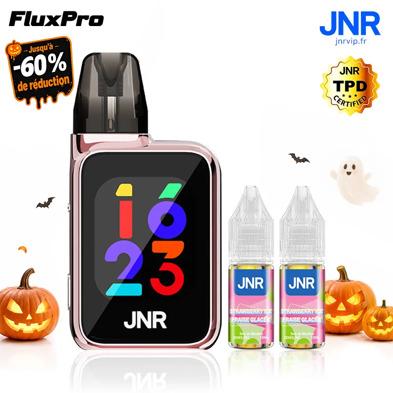 JNR Flux Pro 32000 Puffs - Kit Pod Intelligent et Remplissable