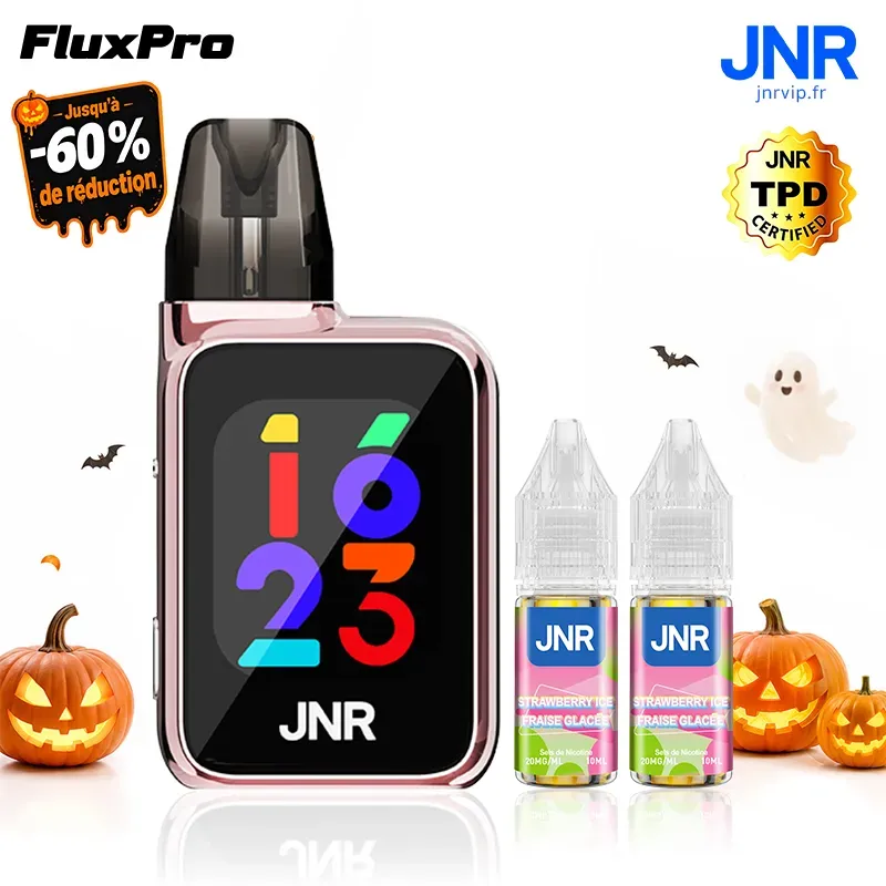 JNR Flux Pro 32000 Puffs - Kit Pod Intelligent et Remplissable