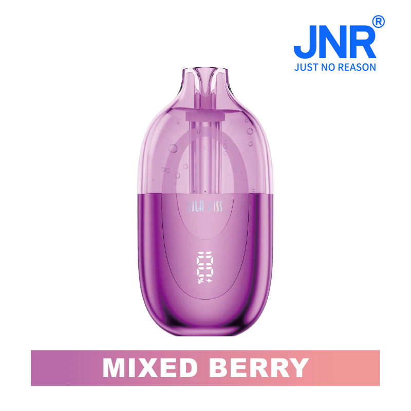 JNR Lila Kiss 60K - 60 000 Bouffées - Puff Rechargeable RGB avec Écran Intelligent