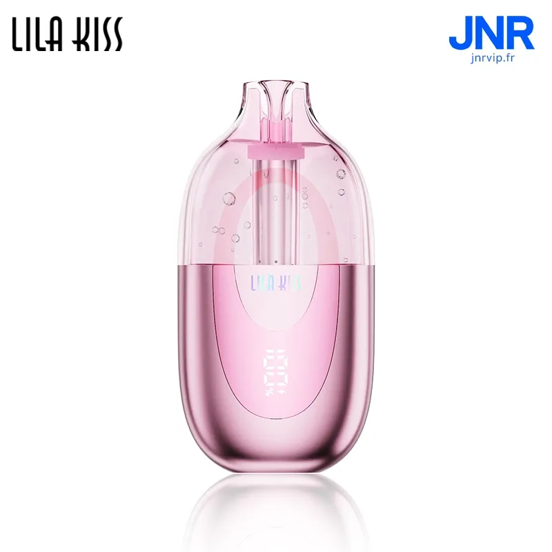 JNR Lila Kiss 60K - 60 000 Bouffées - Puff Rechargeable RGB avec Écran Intelligent