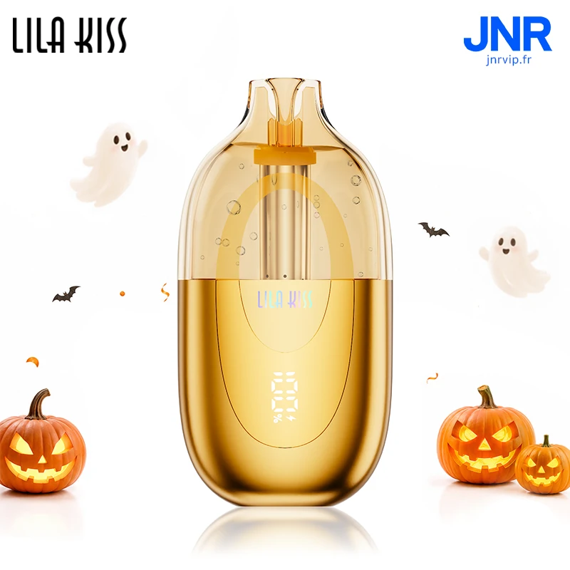 JNR Lila Kiss 60K - 60 000 Bouffées - Puff Rechargeable RGB avec Écran Intelligent