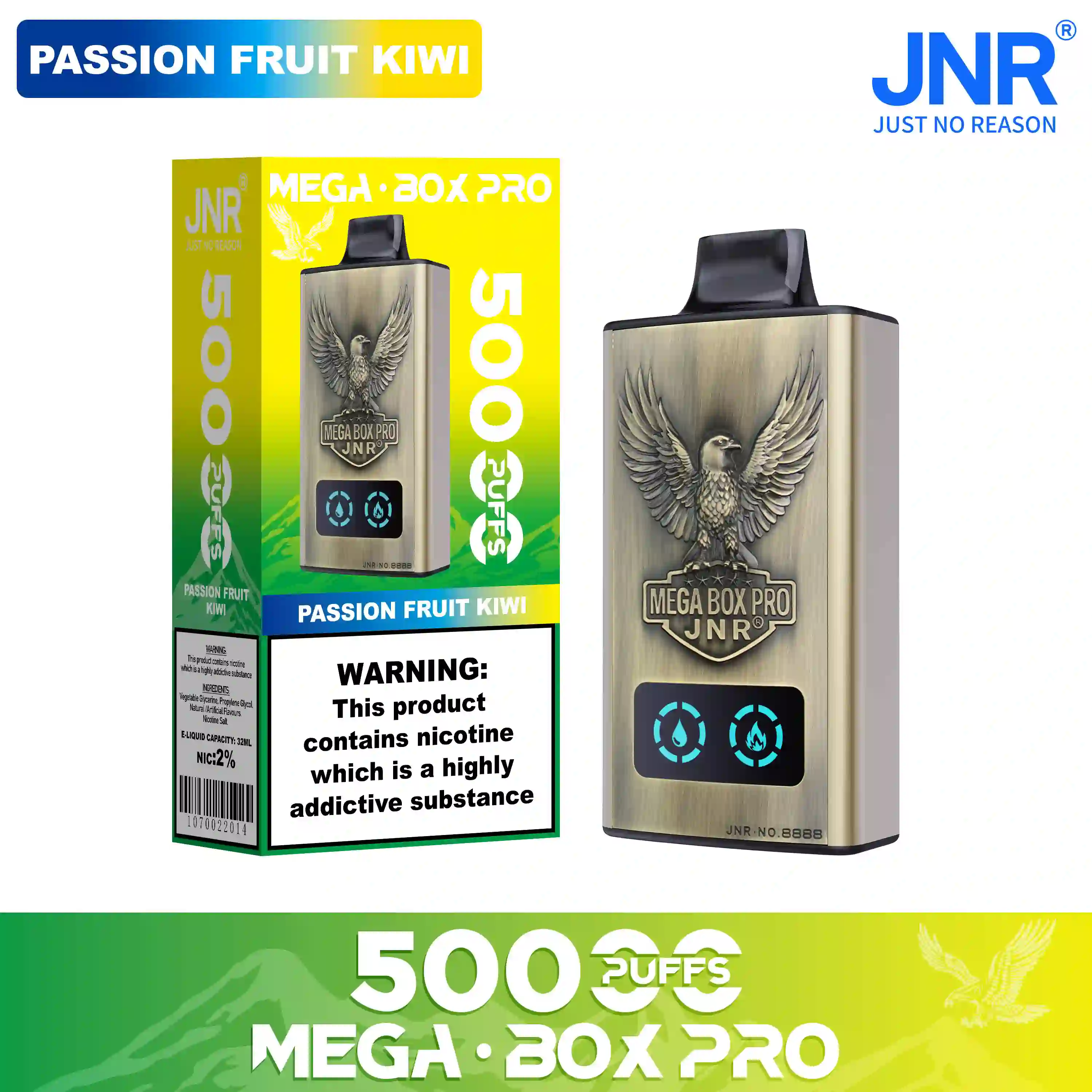 JNR - Mega Box Pro - 50K Puffs - Vape Jetable - Disposable