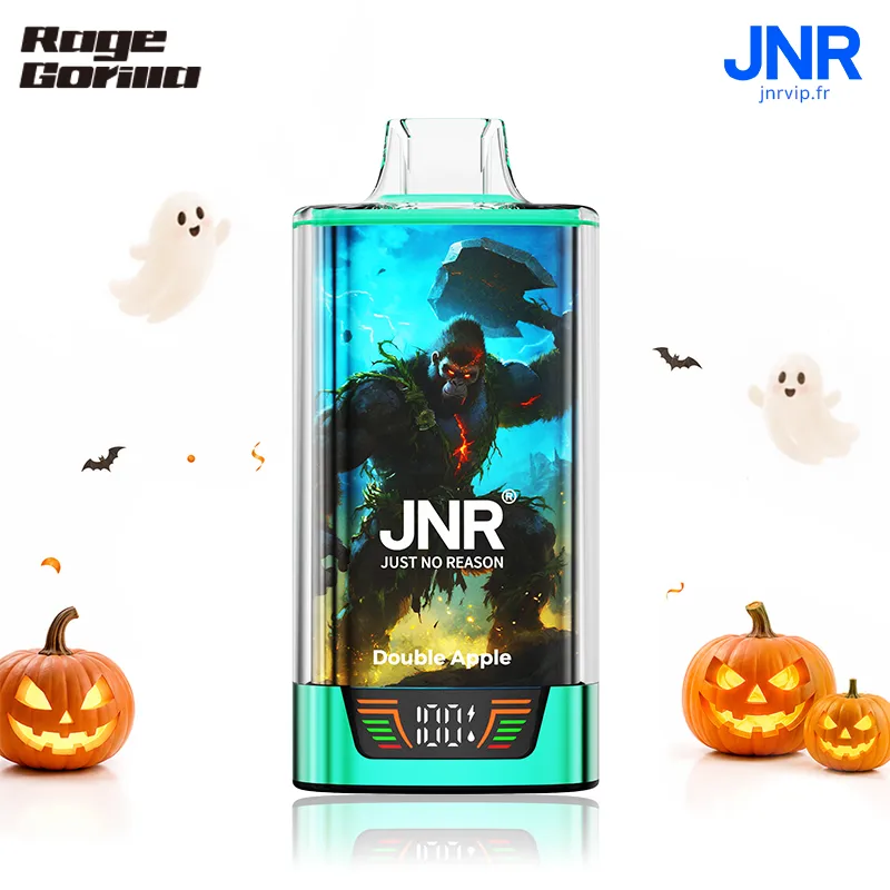 JNR RageGorilla 55K - 55 000 Bouffées - Puff Rechargeable Double Mesh avec Écran Intelligent