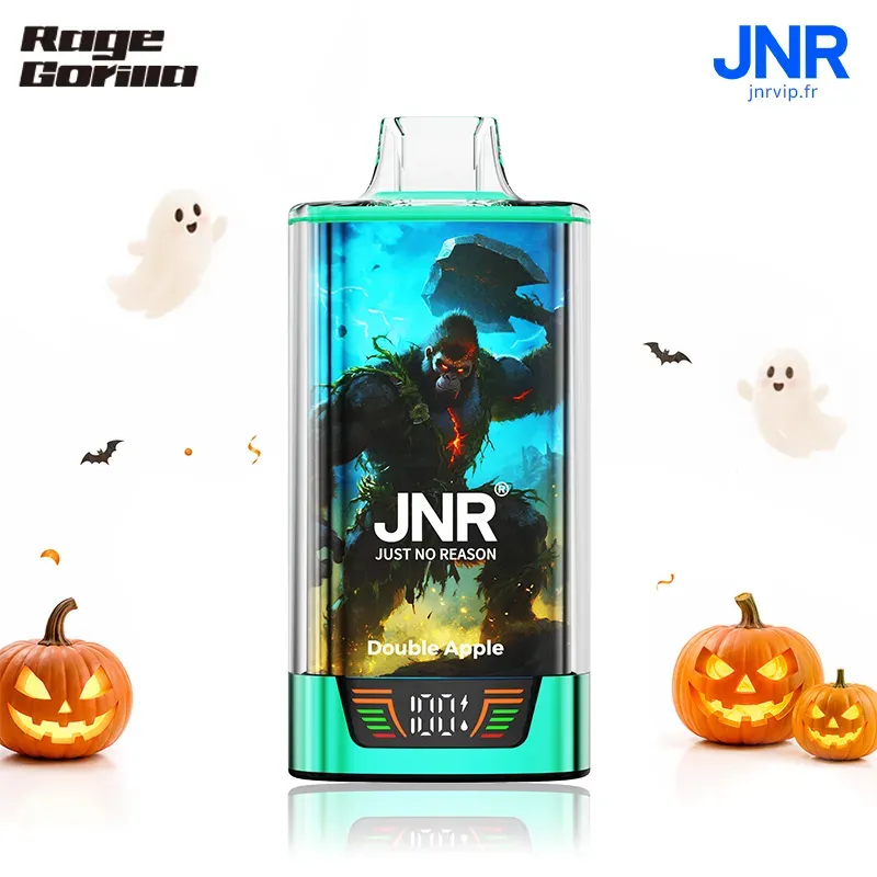 JNR RageGorilla 55K - 55 000 Bouffées - Puff Rechargeable Double Mesh avec Écran Intelligent
