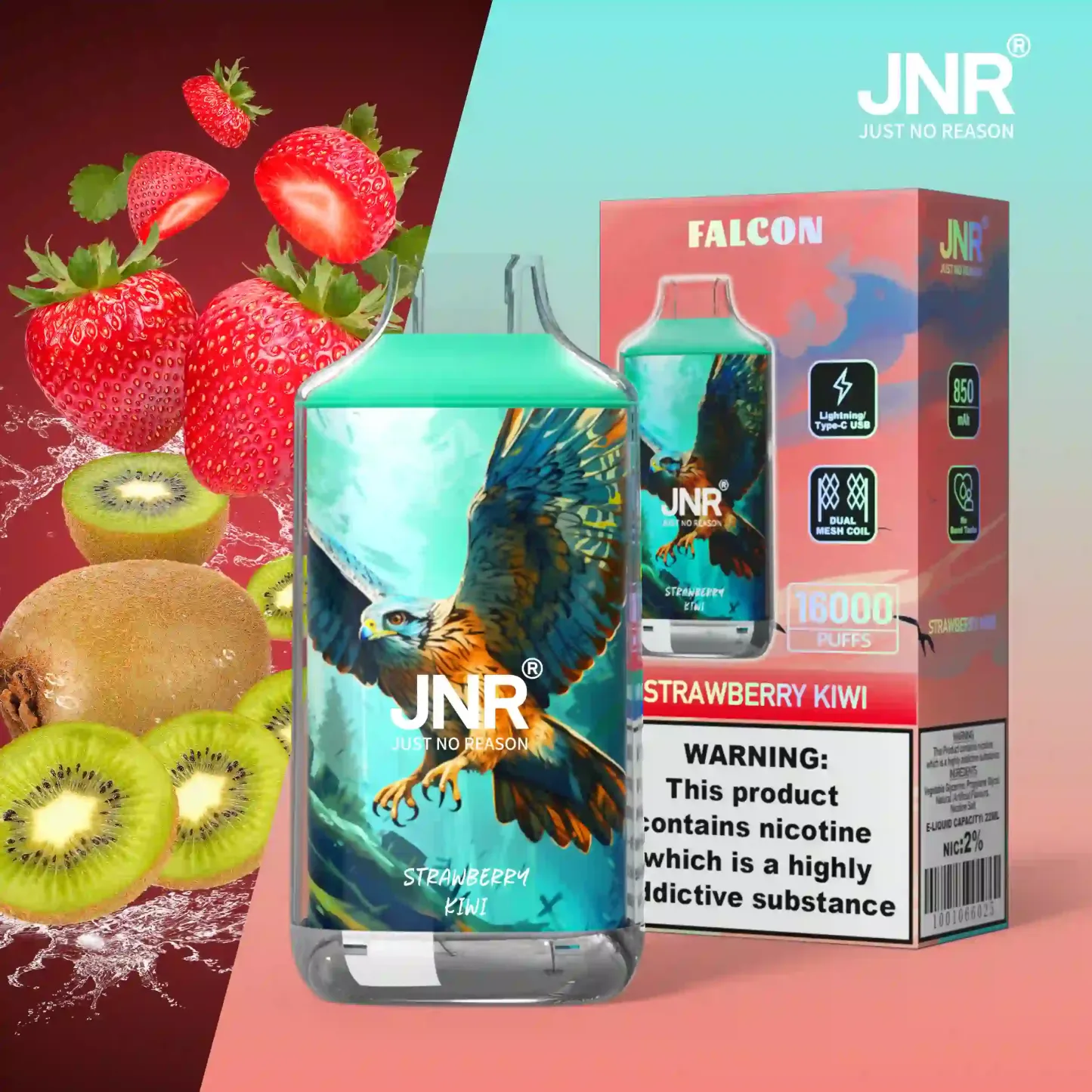 JNR - Falcon - 16K Puffs - Vape Jetable - Disposable