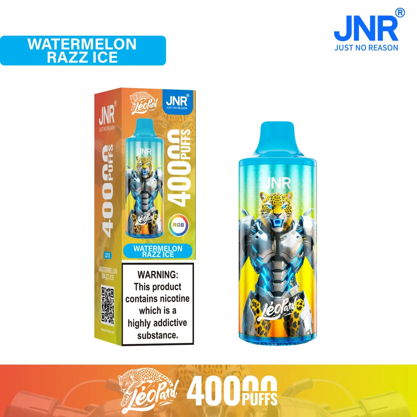 JNR - Léopard - 40K Bouffées - Vape Jetable - Disposable